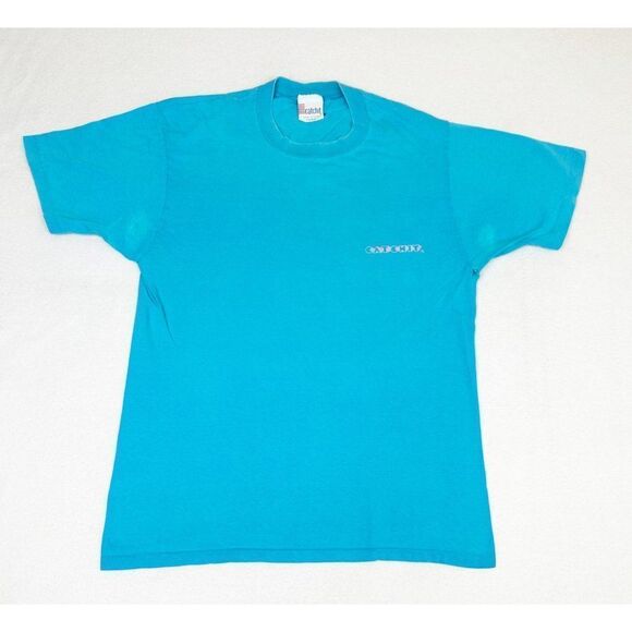Vintage 1987 Catchit T-Shirt XL Blue Skater Surfer Beach Single Stitch - Picture 2 of 7